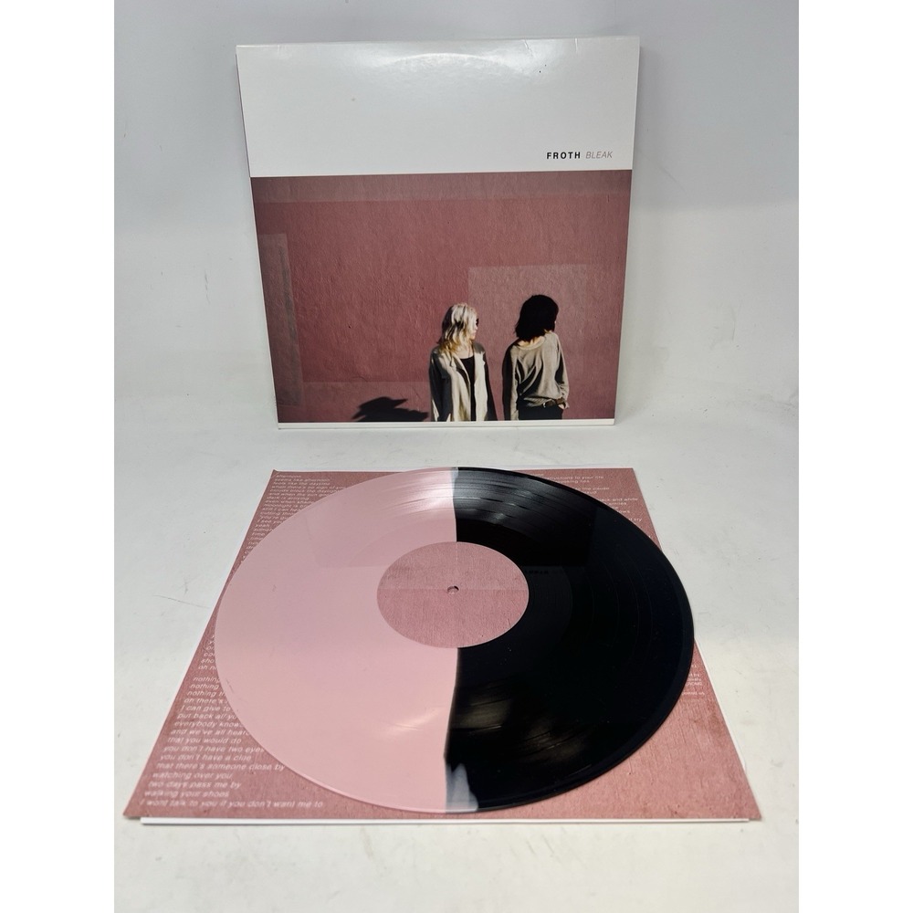 Bleak by Froth (Record, 2015) Pink Black Split Burger Records Color Vinyl